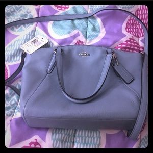 Light blue COACH Kelsey crossbody small 10x6.5